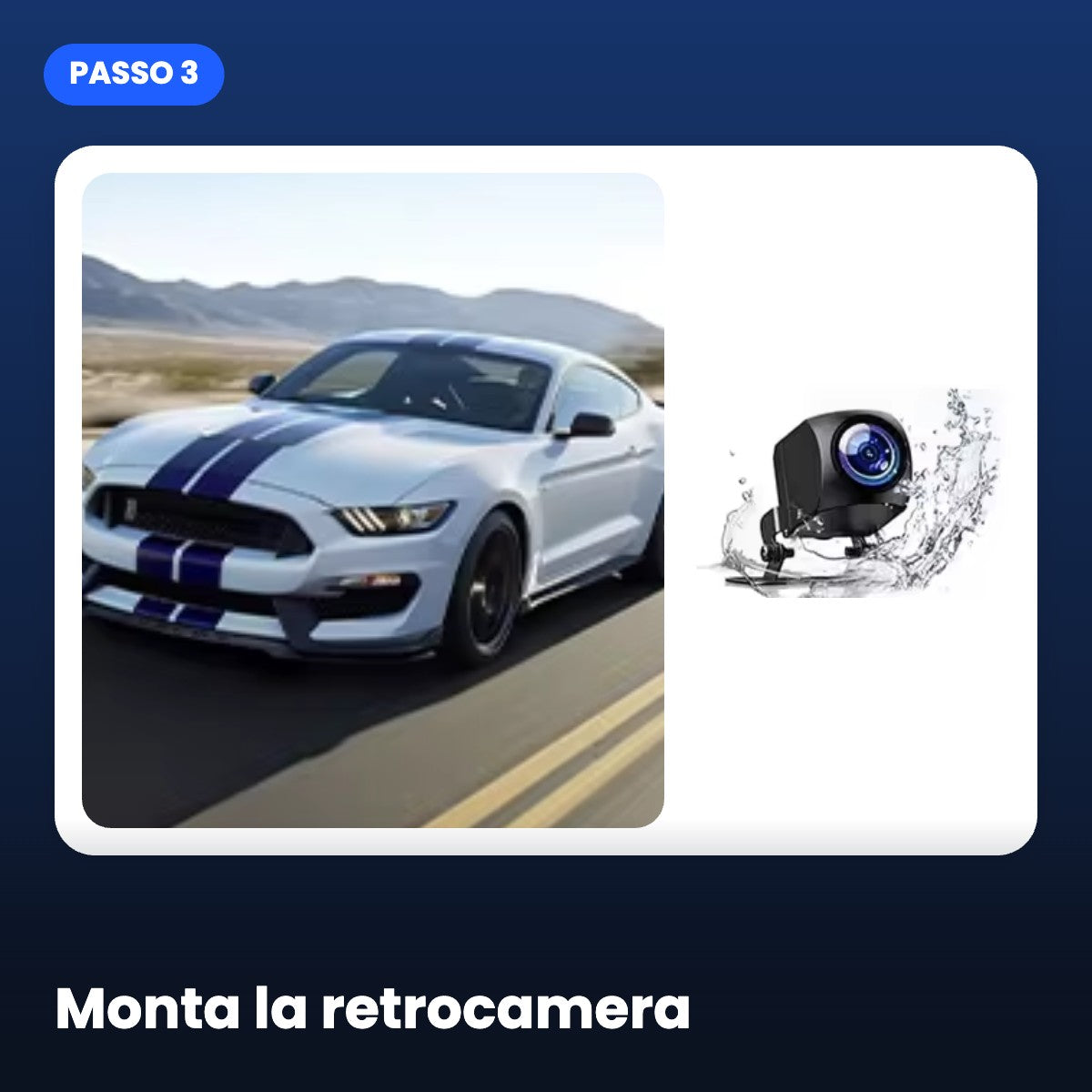 Monta la retrocamera