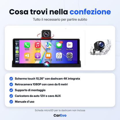 Contenuto della confezione del kit CarPlay